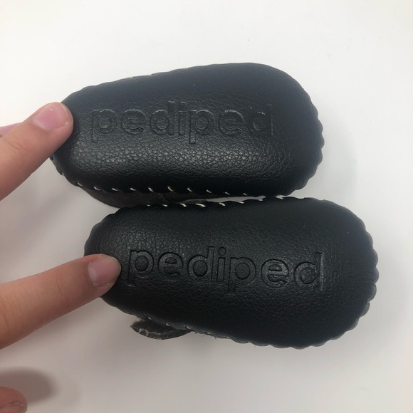 Pediped Caroline Embroidered Flower Leather Baby Shoes Size 0-6 Months - Picture 8 of 11